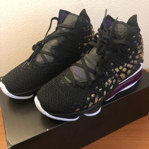 Nike Lebron 17 XVII Black Purple Lakers